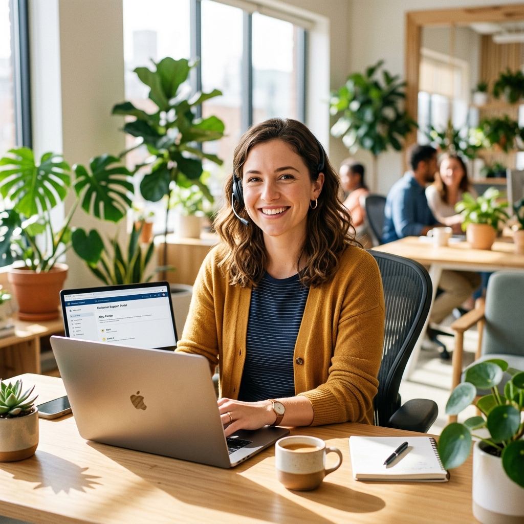 Friendly support team member